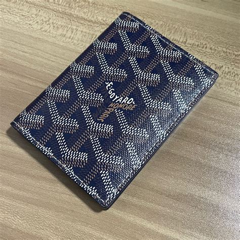 goyard navy blue card holder|buy goyard card holders online.